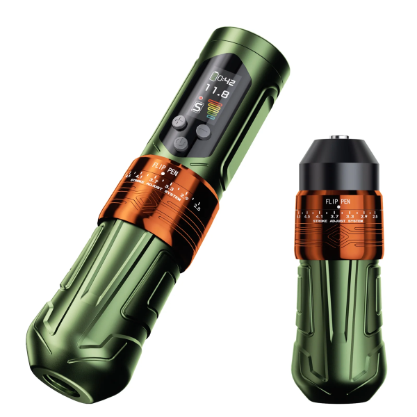 BRONC-X2-NEO-–-Upgraded-7.1-mNM-Adjustable-Wireless-Tattoo-Pen-verde.webp